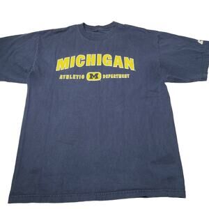 VINTAGE 90s MICHIGAN WOLVERINES T-Shirt Men’s XL Short Sleeve Cotton Retro Adult